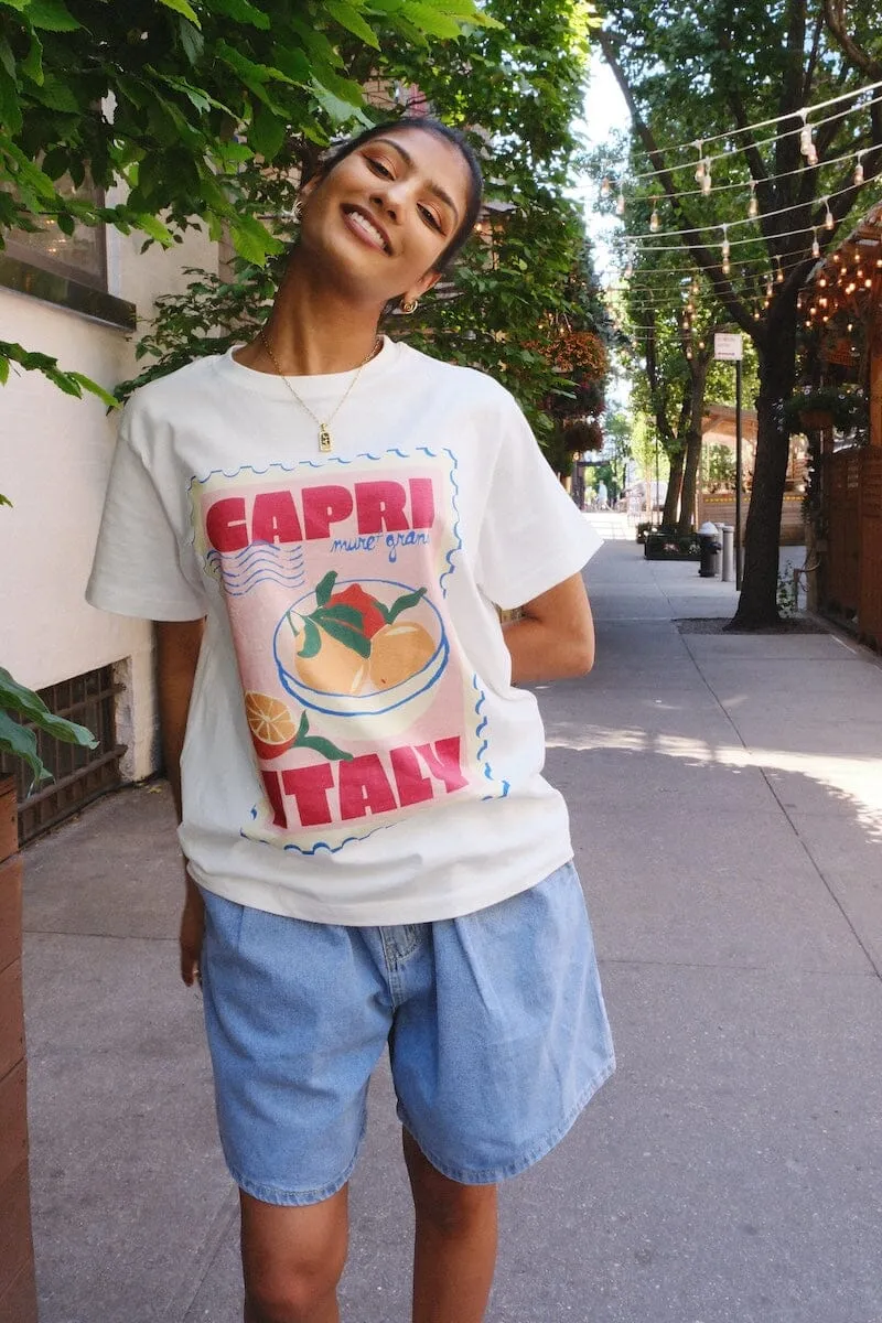 Capri Italy Graphic T-Shirt sold by Mulberry and Grand product image thumbnail 2