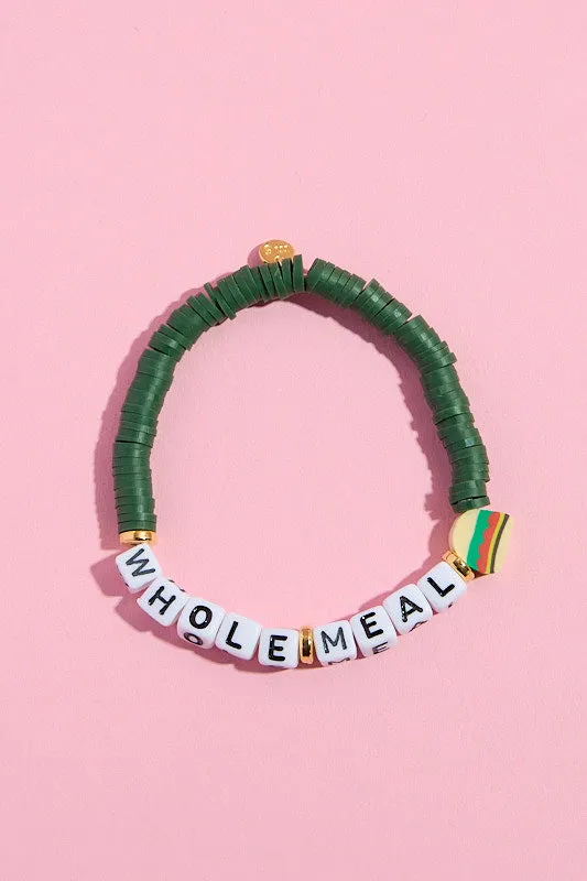 Whole Meal Inspirational Beaded Bracelet sold by Mulberry and Grand