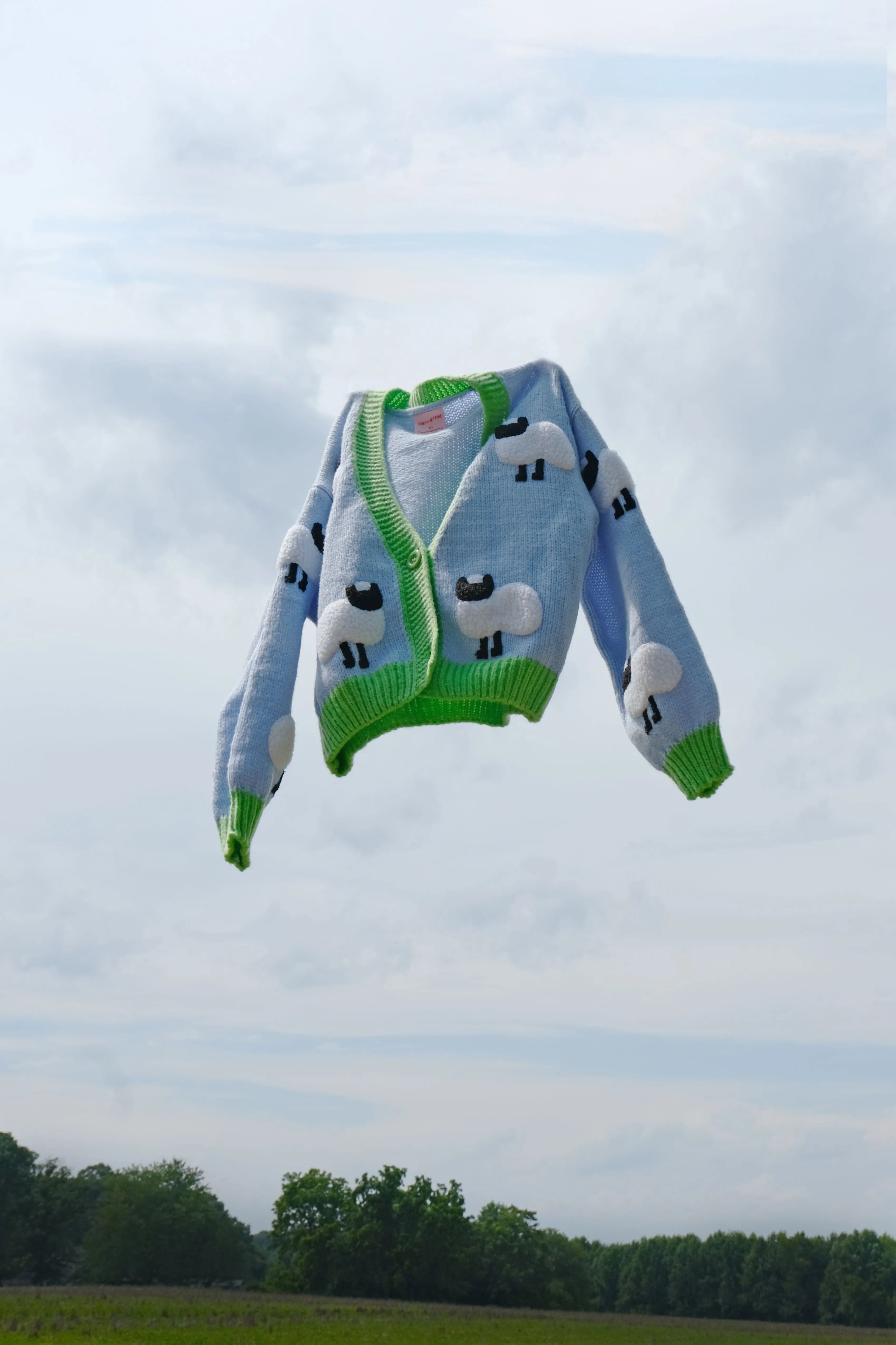 Little Lamb Puff Cardigan sold by Mulberry and Grand product image thumbnail 4