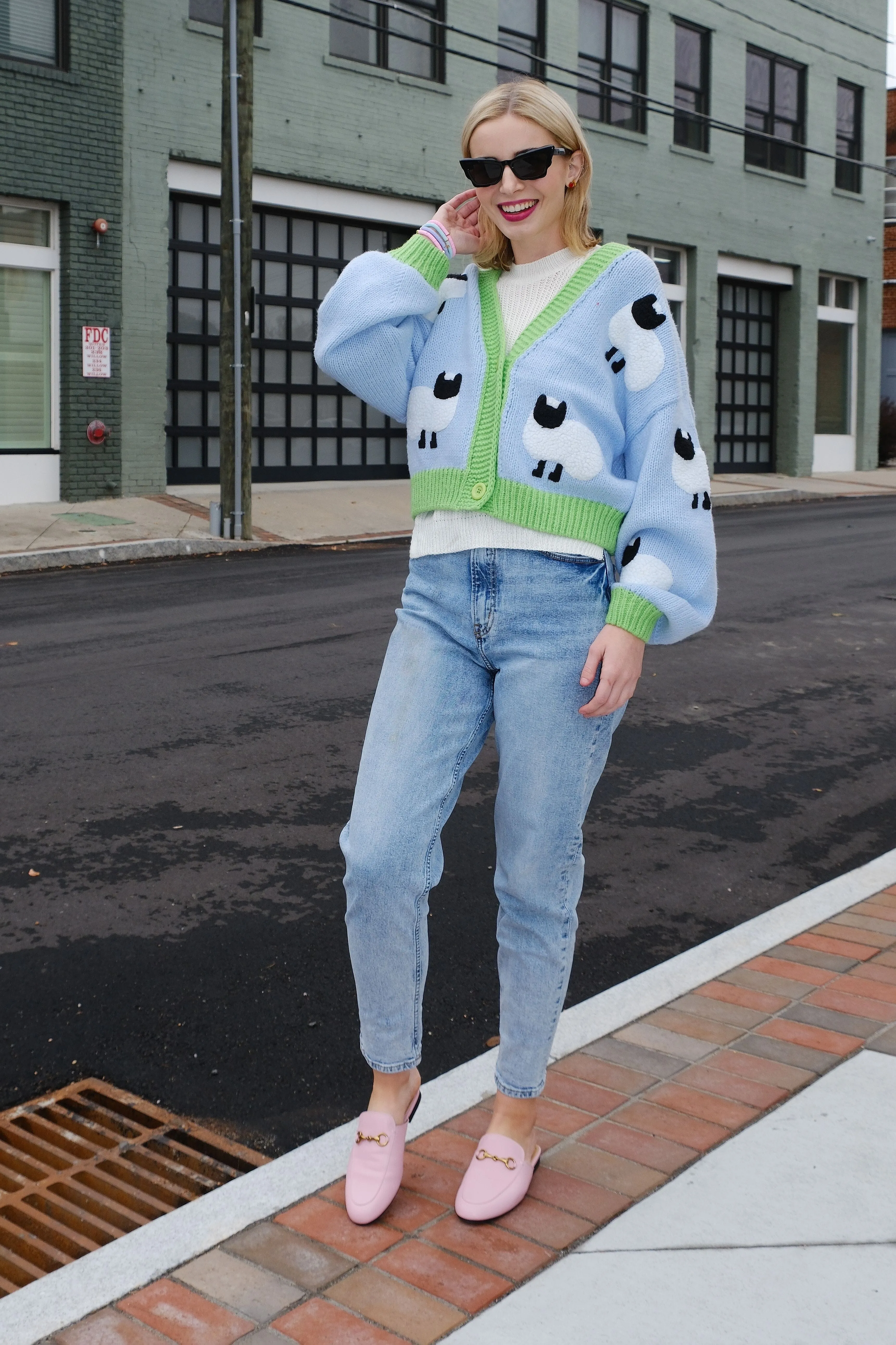 Little Lamb Puff Cardigan sold by Mulberry and Grand product image thumbnail 3