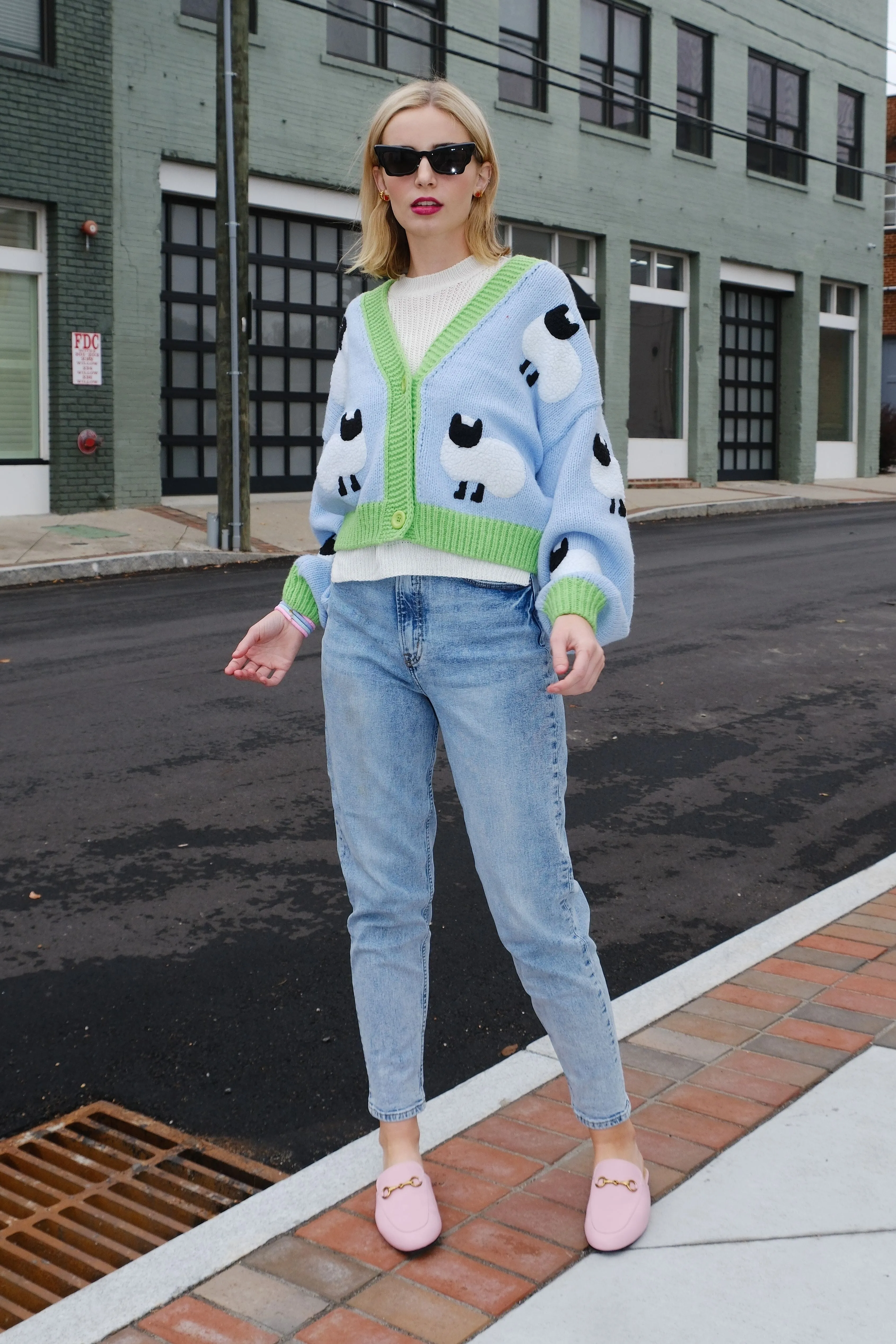 Little Lamb Puff Cardigan sold by Mulberry and Grand product image thumbnail 2