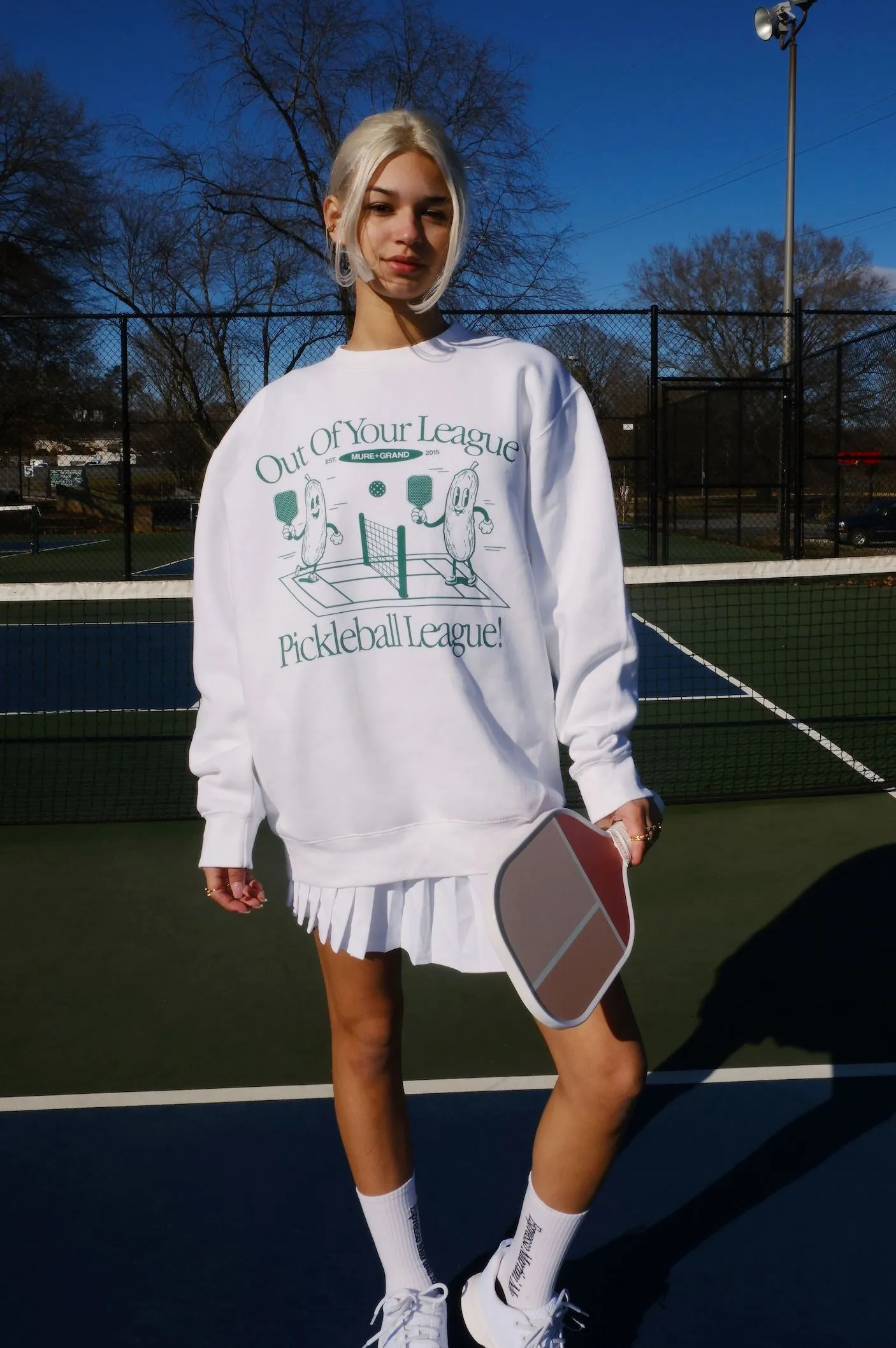 Pickleball League Sweatshirt sold by Mulberry and Grand product image thumbnail 4