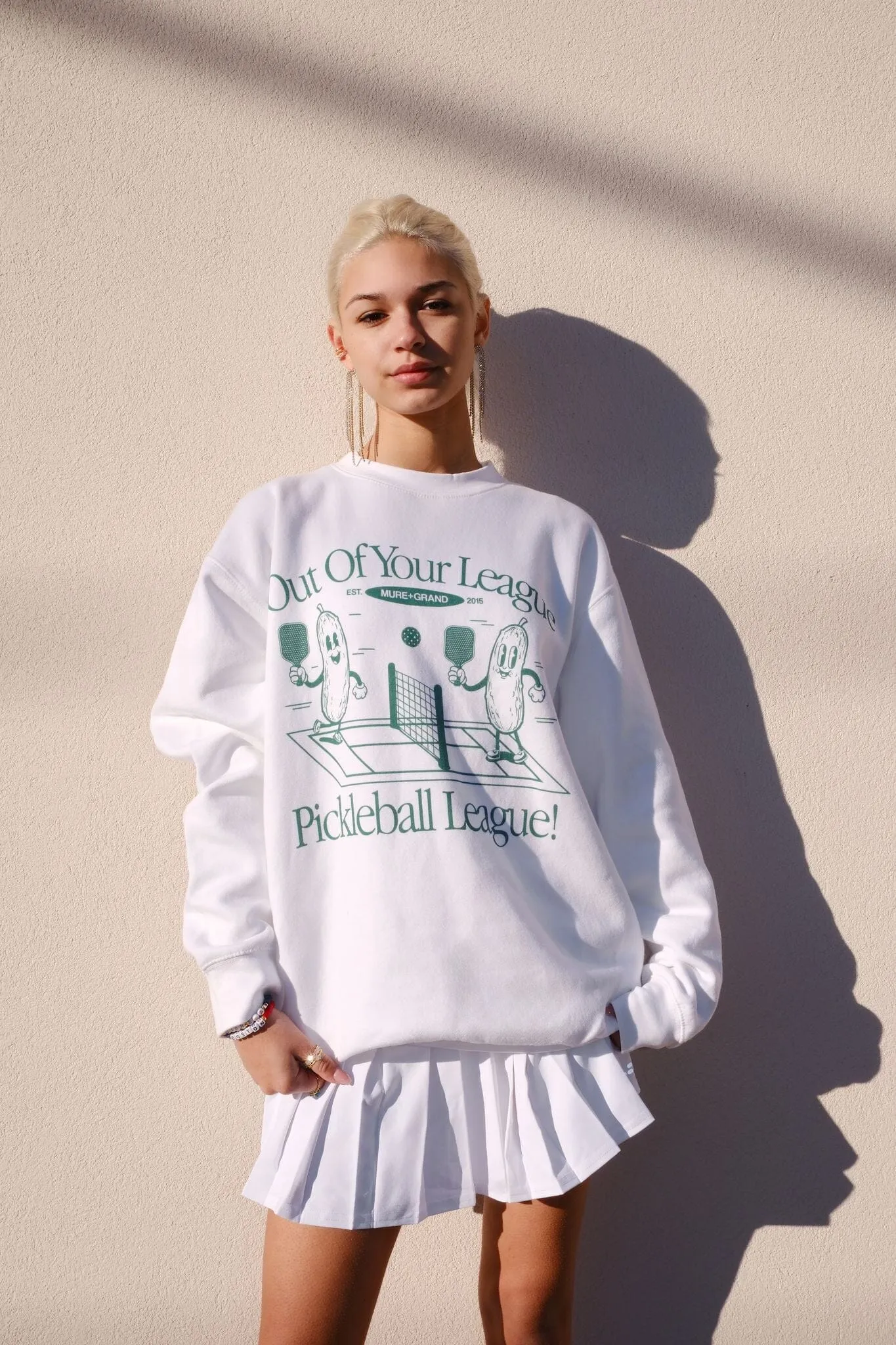 Pickleball League Sweatshirt sold by Mulberry and Grand product image thumbnail 2