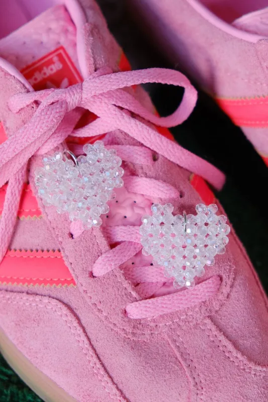 Crystal Heart Shoe Charm sold by Mulberry and Grand