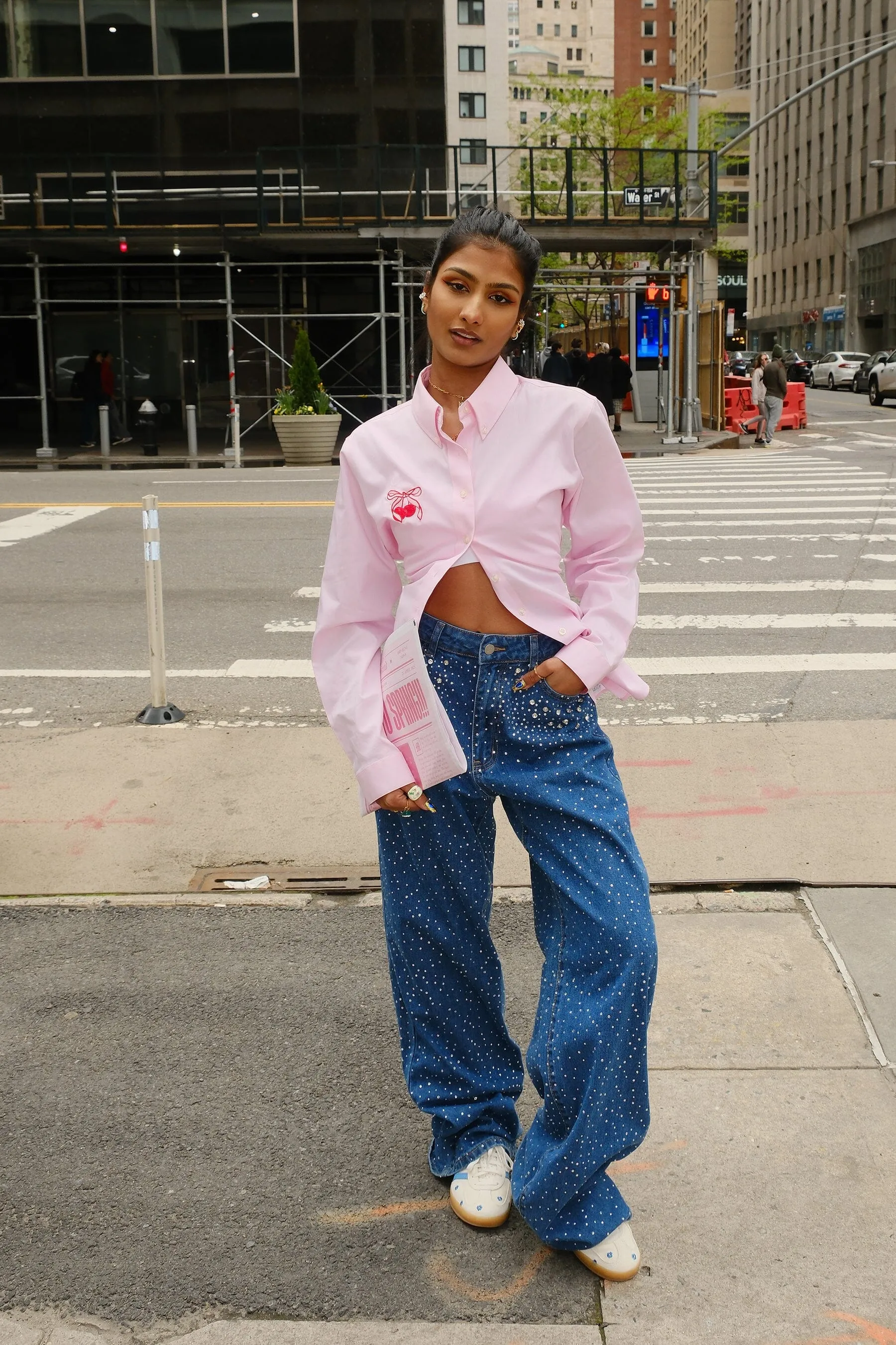 Mure + Grand x Second Thoughts Upcycled Pink Button Down Shirt sold by Mulberry and Grand product image thumbnail 3