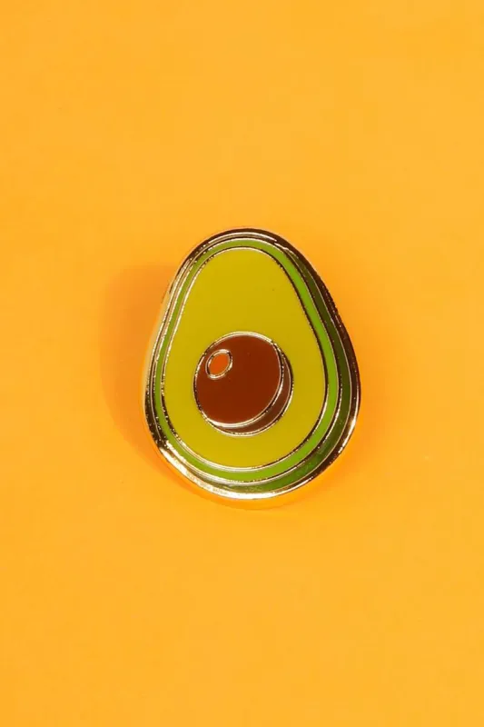 Avocado Enamel Pin made by Mulberry and Grand