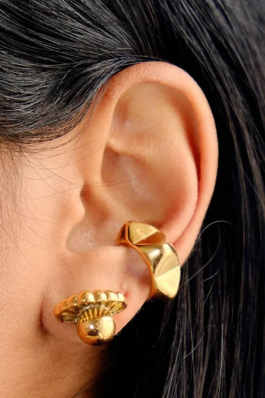 Opulent Shell Pearl Statement Earrings sold by Mulberry and Grand