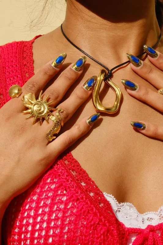 Reflection Seashell Stacking Ring sold by Mulberry and Grand
