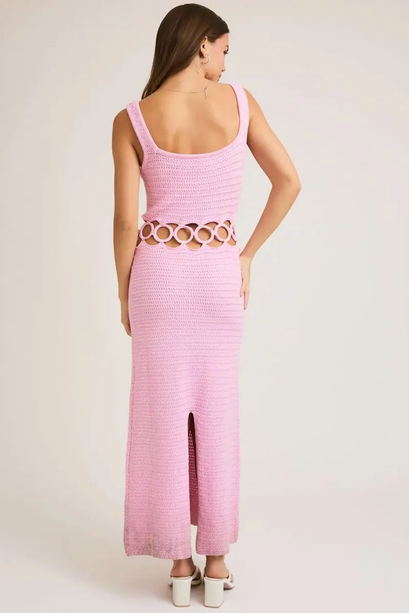 Ania Square Neck Sleeveless Crochet Midi Dress sold by Mulberry and Grand product image thumbnail 3