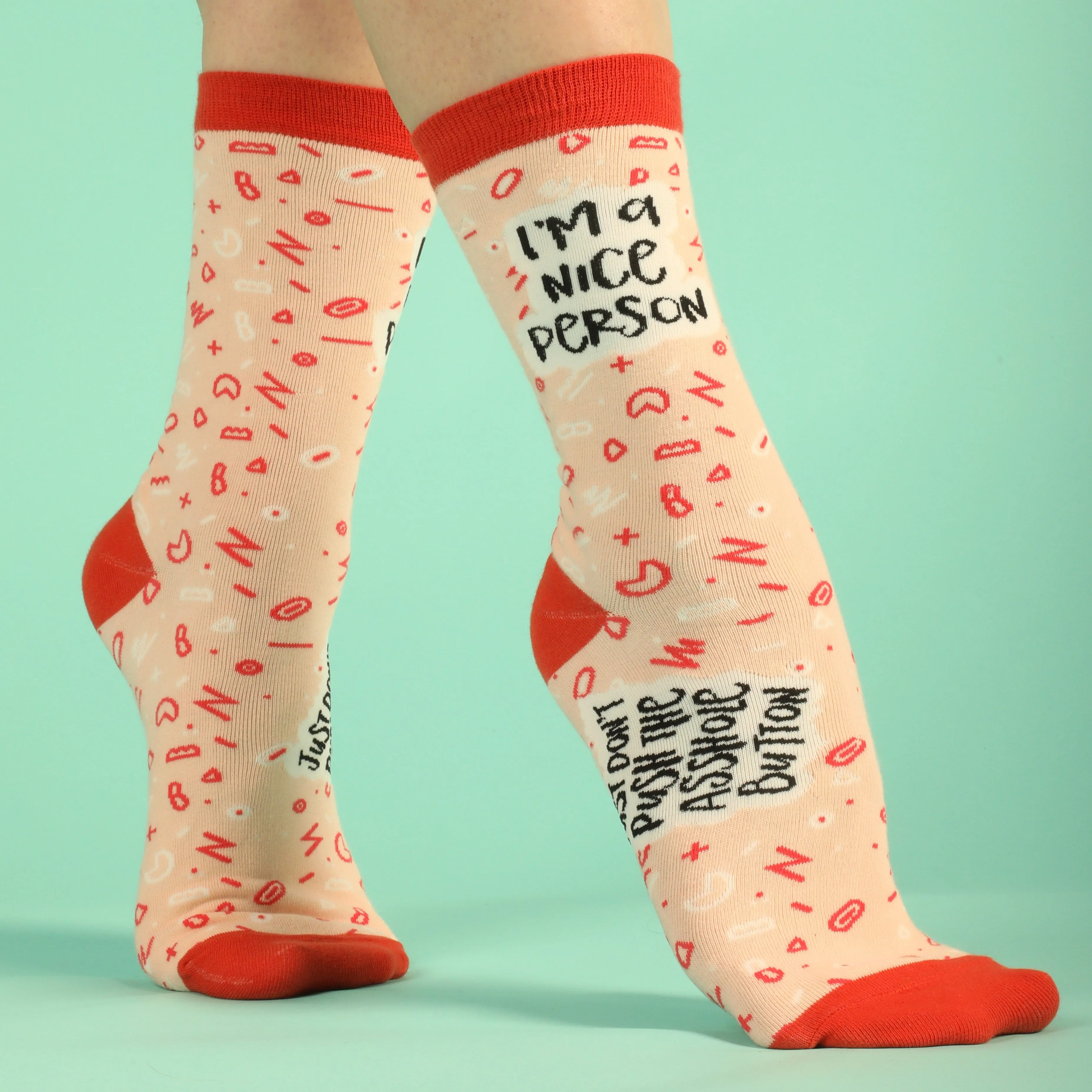 I'm a Nice Person Women's Socks sold by Mulberry and Grand product image thumbnail 3