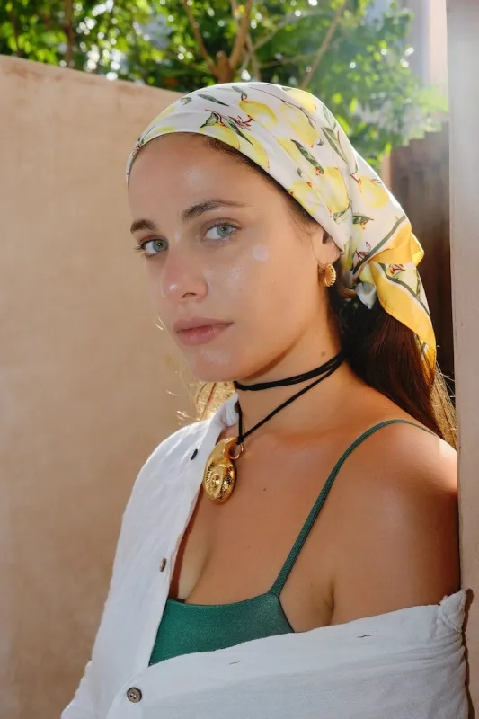 Aurora Shell Statement Earrings sold by Mulberry and Grand