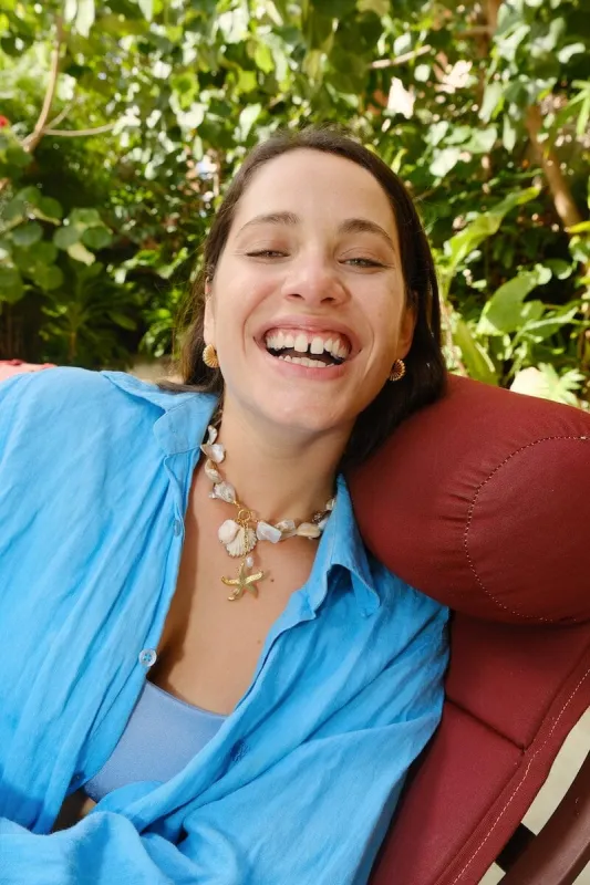 Oversized Shells and Clam Necklace sold by Mulberry and Grand