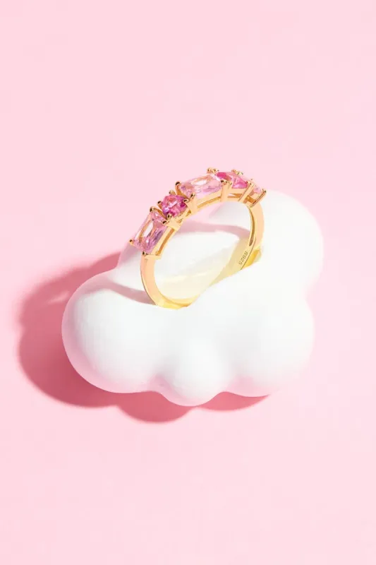 Annalise Heart Stone Sterling Silver Ring sold by Mulberry and Grand