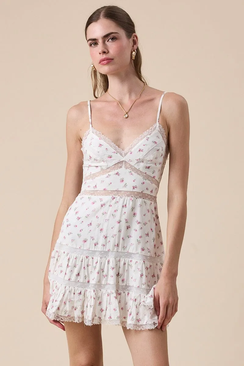 Jada V-Neck Adjustable Strap Back Mini Dress sold by Mulberry and Grand