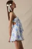 Loula Antique Floral Open Back Mini Dress sold by Mulberry and Grand