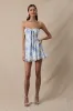 Loula Antique Floral Open Back Mini Dress sold by Mulberry and Grand