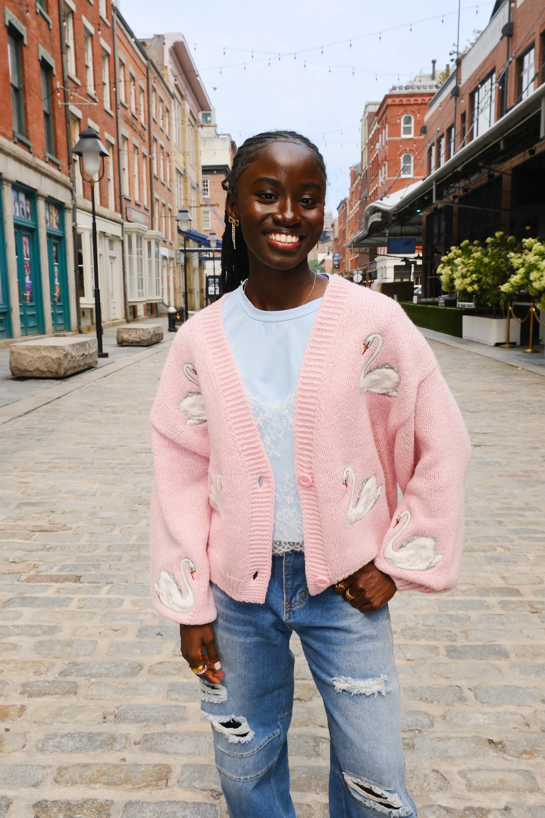 Birds of a Feather Puff Cardigan sold by Mulberry and Grand product image thumbnail 2