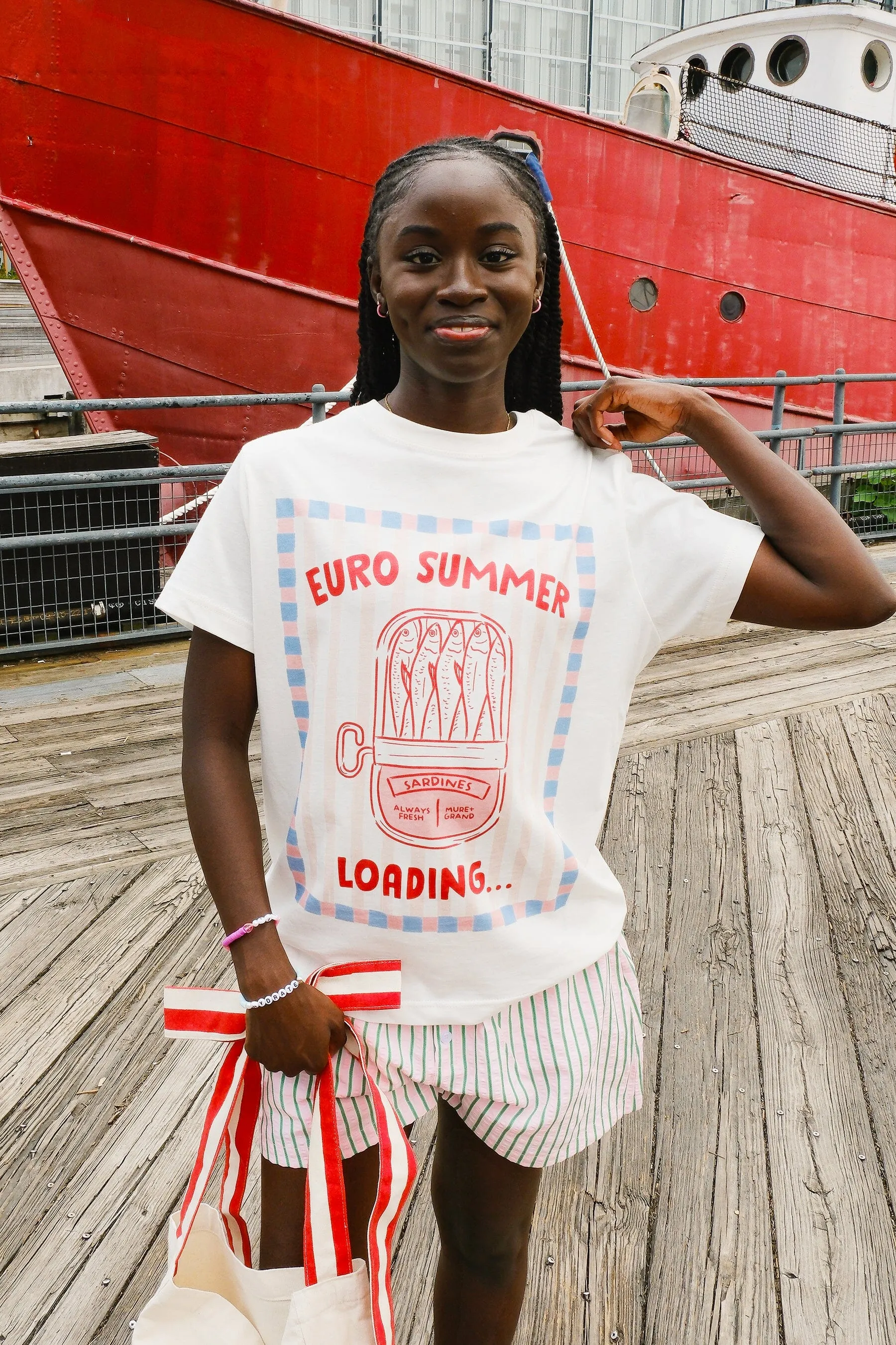 Euro Summer Loading Graphic T-shirt sold by Mulberry and Grand product image thumbnail 2