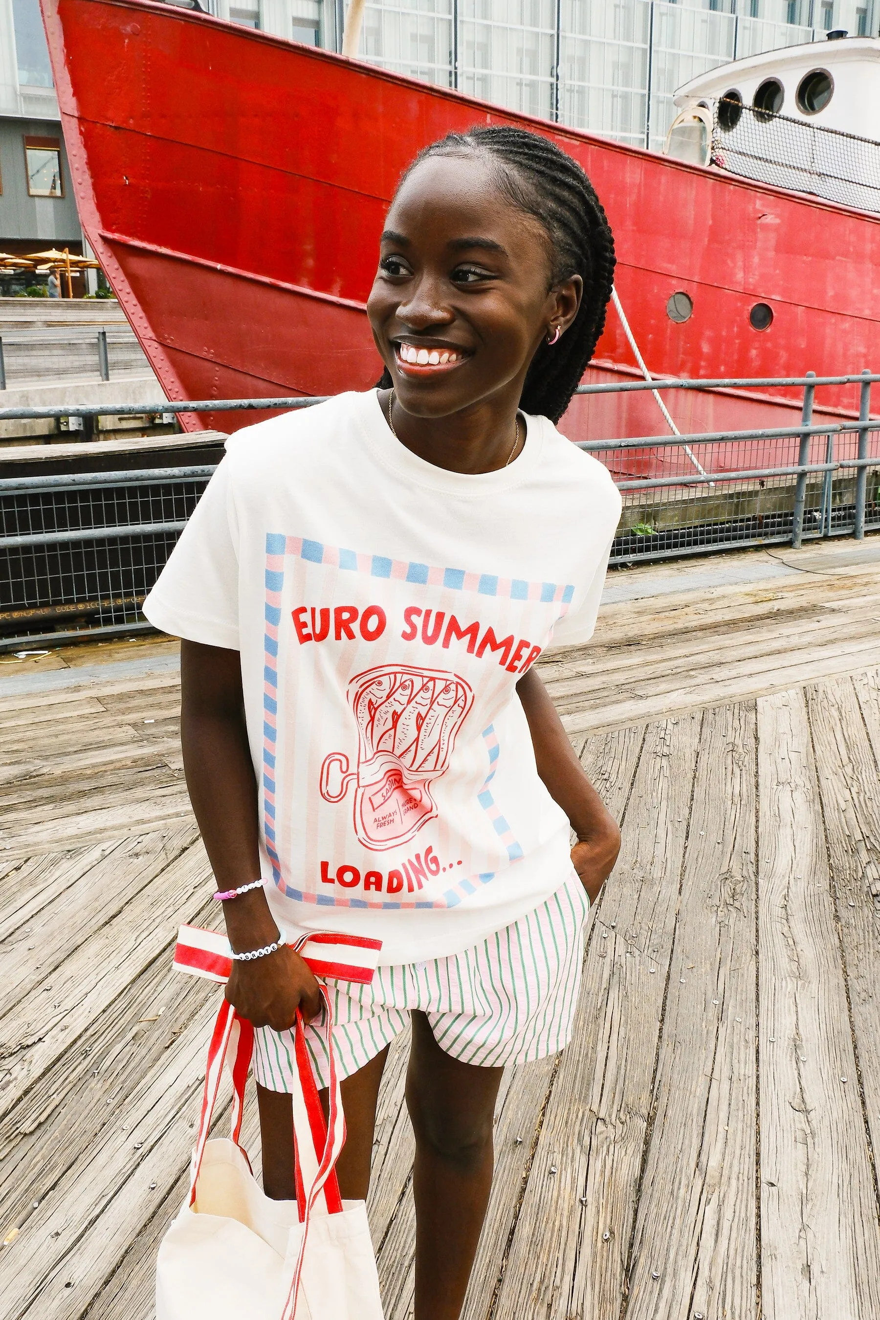 Euro Summer Loading Graphic T-shirt sold by Mulberry and Grand