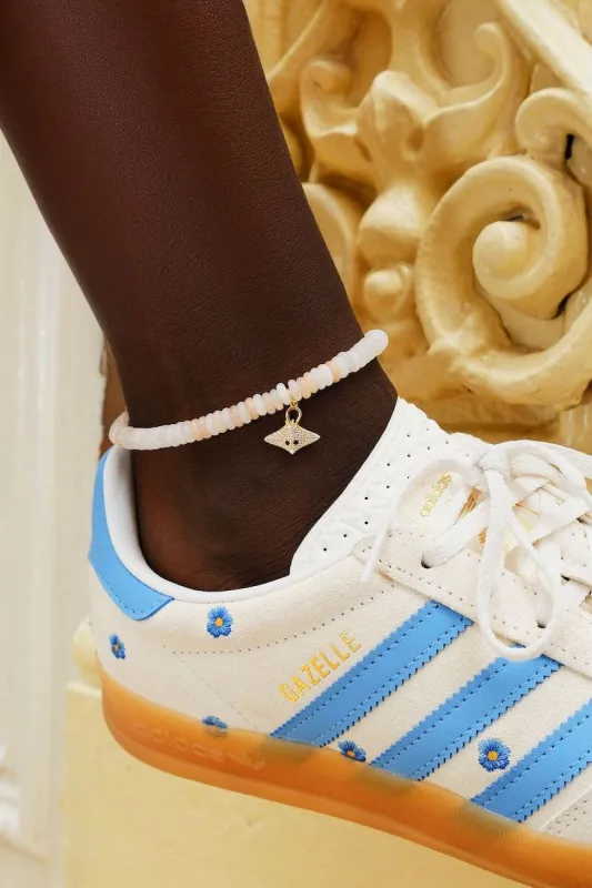 Stingray Charm Beaded Anklet sold by Mulberry and Grand