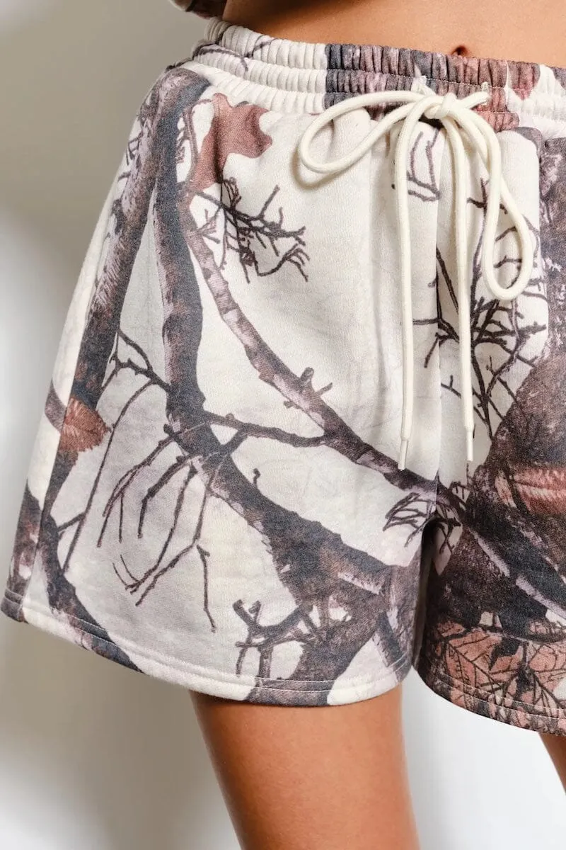 Camryn Camo Print Sweat Shorts sold by Mulberry and Grand product image thumbnail 4