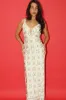 Aoife Lace Trim Floral Front Tie Maxi Dress sold by Mulberry and Grand