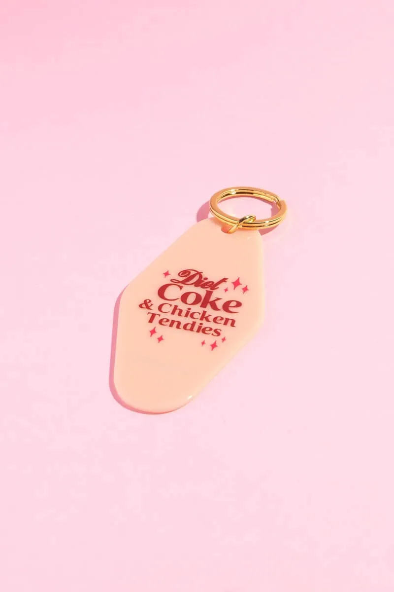 Diet Coke & Chicken Tendies Motel Keychain sold by Mulberry and Grand