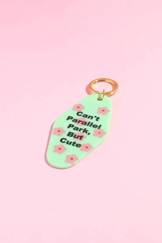 Can't Parallel Park But Cute Motel Keychain sold by Mulberry and Grand