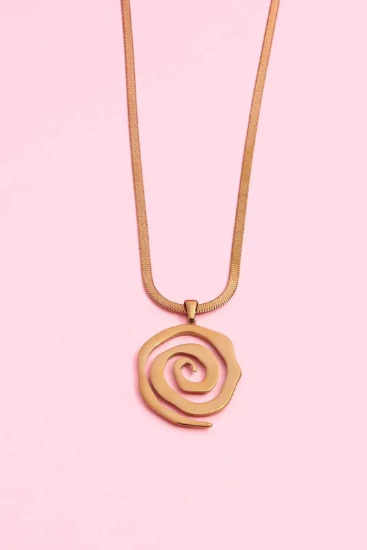 Spiral Flow Band Necklace sold by Mulberry and Grand