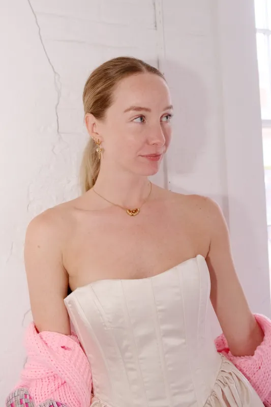 Puff Heart Necklace sold by Mulberry and Grand
