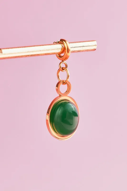 Akik Charm With Spring Clip sold by Mulberry and Grand