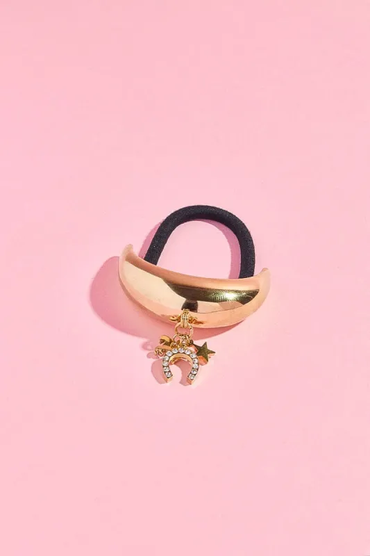 Lucky Star Hair Tie With Charms sold by Mulberry and Grand