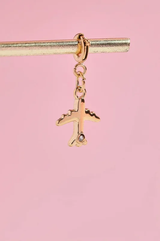 Airplane Charm With Spring Clip sold by Mulberry and Grand