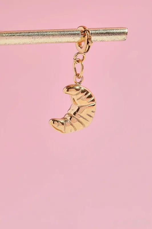 Croissant Charm With Spring Clip sold by Mulberry and Grand