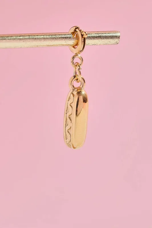 Hot dog Charm With Spring Clip sold by Mulberry and Grand