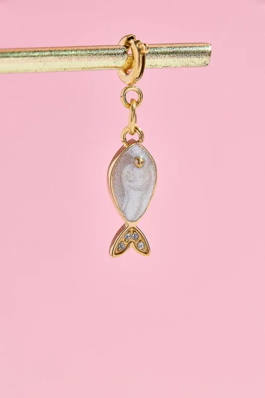 Fish Charm With Spring Clip sold by Mulberry and Grand