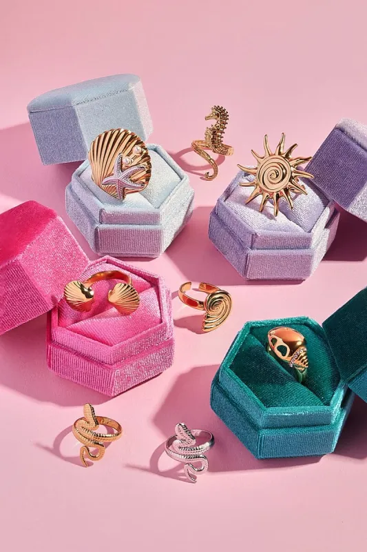 Queen’s Heart Conch Stacking Ring sold by Mulberry and Grand