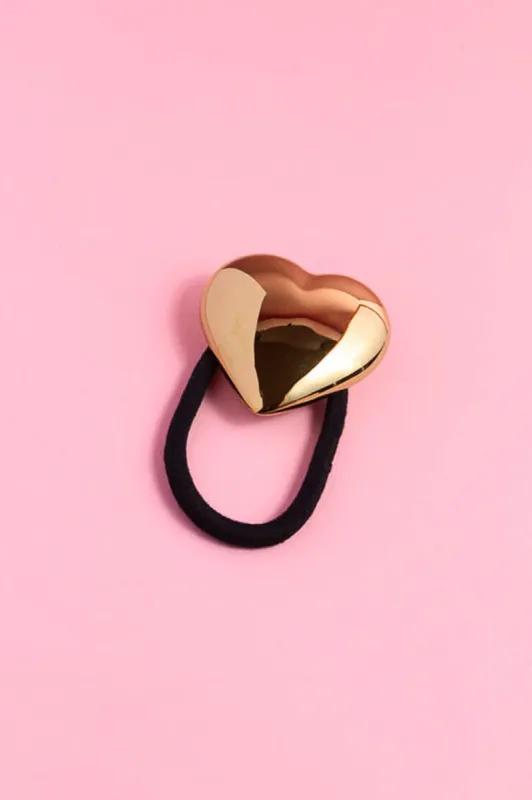 Glowing Hearts Cuff Hair Tie sold by Mulberry and Grand
