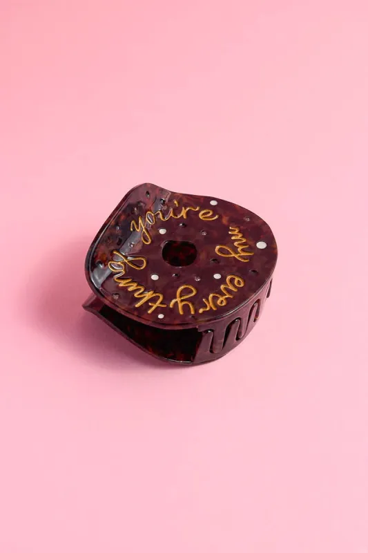 You’re My Everything Bagel Claw Clip sold by Mulberry and Grand