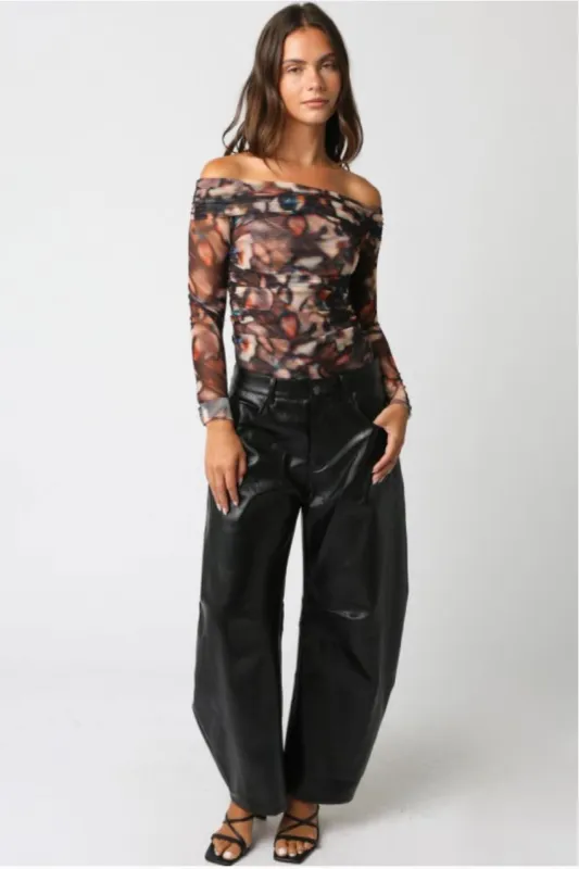 Nova Vegan Leather Pants sold by Mulberry and Grand