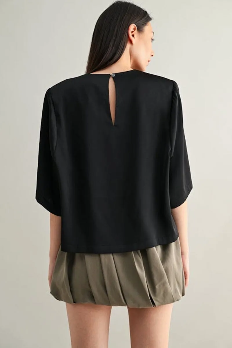 Brittany Satin Top sold by Mulberry and Grand product image thumbnail 2