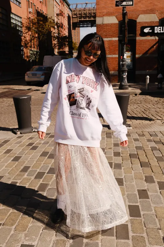 New York Yearbook Graphic Sweatshirt sold by Mulberry and Grand