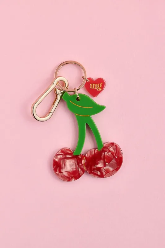 Sweet Like Cherries Bag Charm sold by Mulberry and Grand
