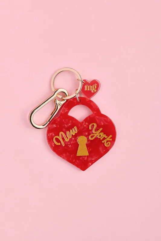 New York Has The Key to My Heart Bag Charm sold by Mulberry and Grand