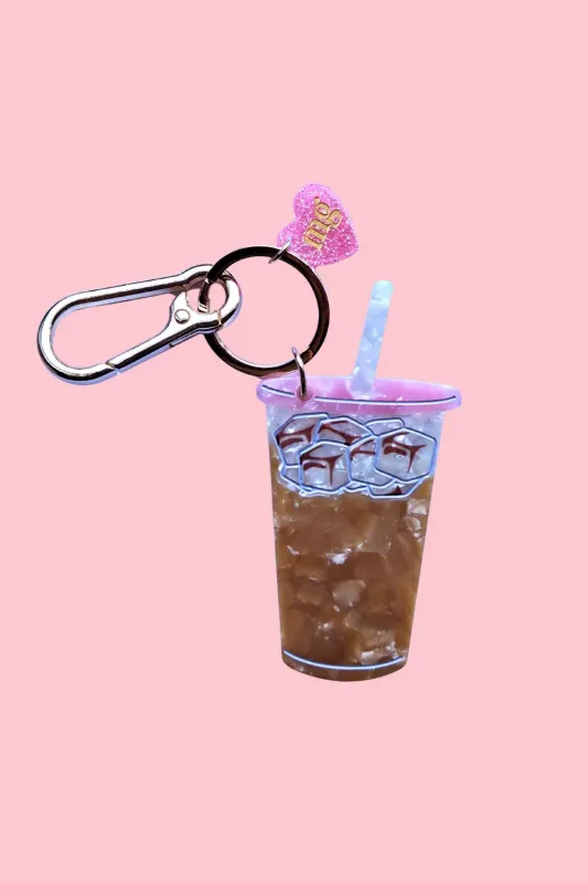 Iced Coffee Always Bag Charm sold by Mulberry and Grand