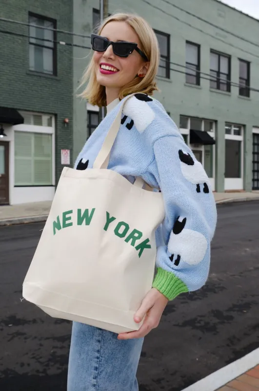 New York Puff Tote Bag sold by Mulberry and Grand