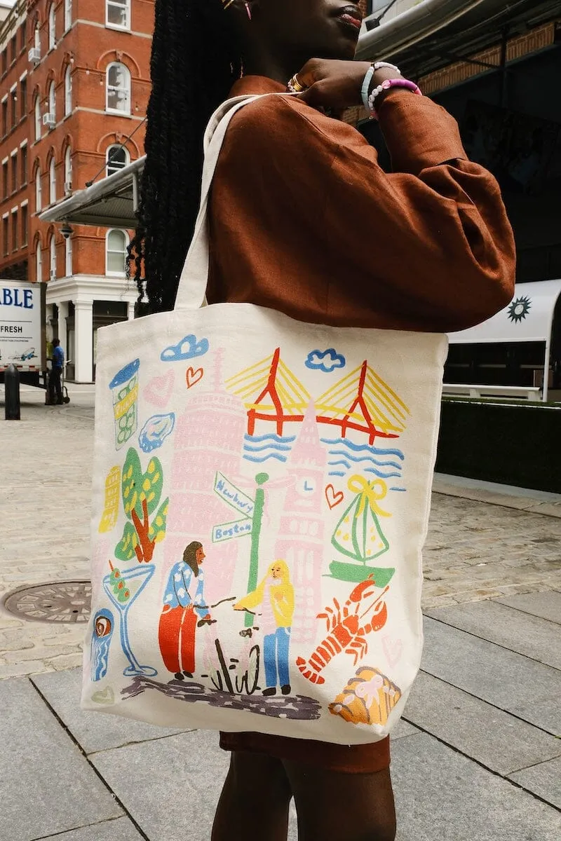 Boston Sketchbook Tote Bag sold by Mulberry and Grand product image thumbnail 2