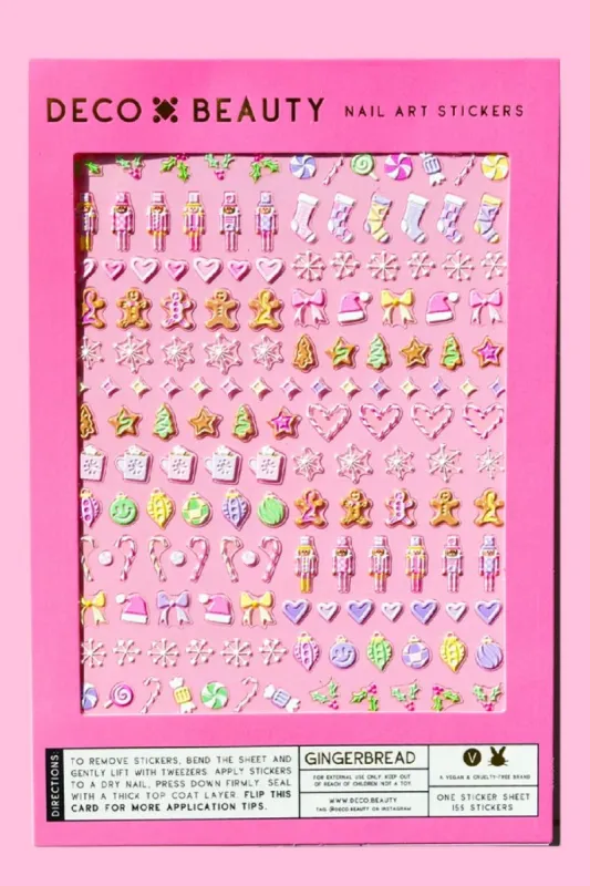 Gingerbread Nail Art Stickers sold by Mulberry and Grand