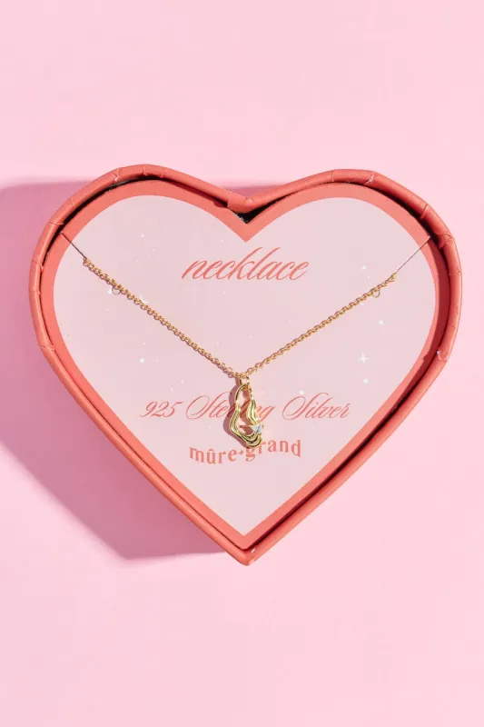 Twisted Wave Drop Sterling Silver Necklaces sold by Mulberry and Grand