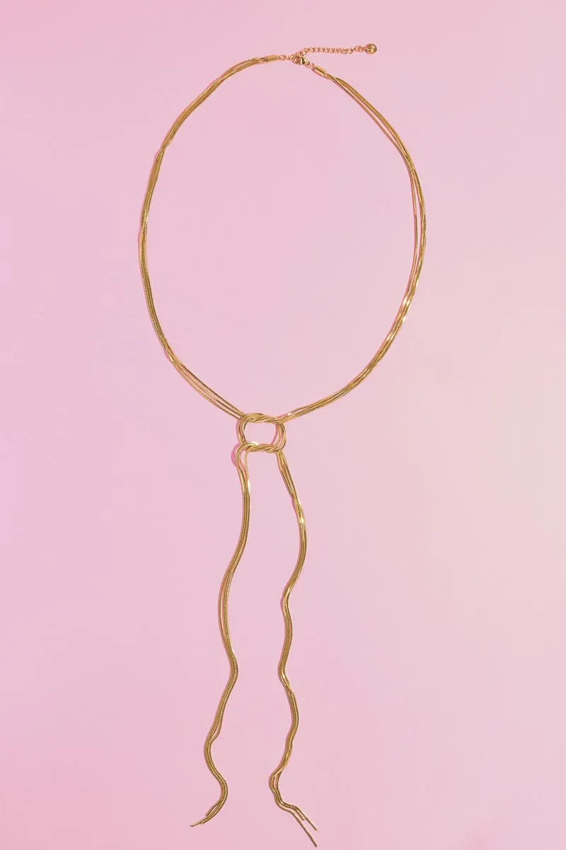 Spiral Y Shaped Necklace sold by Mulberry and Grand product image thumbnail 2